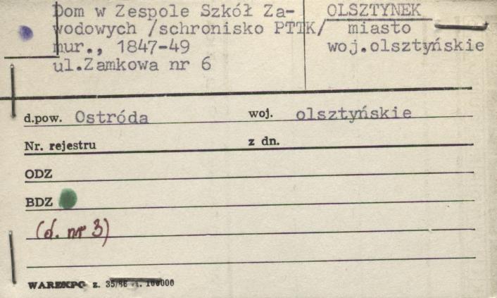 dom w zespole szkół zawodowych (schronisko PTTK), skan 1