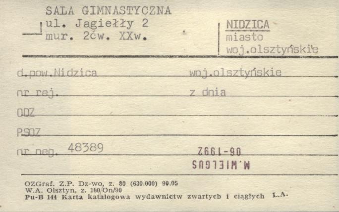 sala gimnastyczna, skan 1
