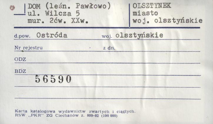 dom (leśn. Pawłowo), skan 1