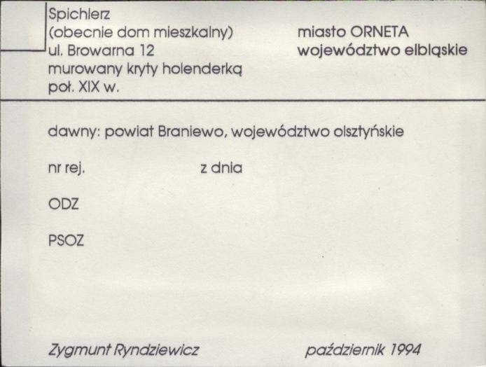 spichlerz (obecnie dom mieszkalny), skan 1