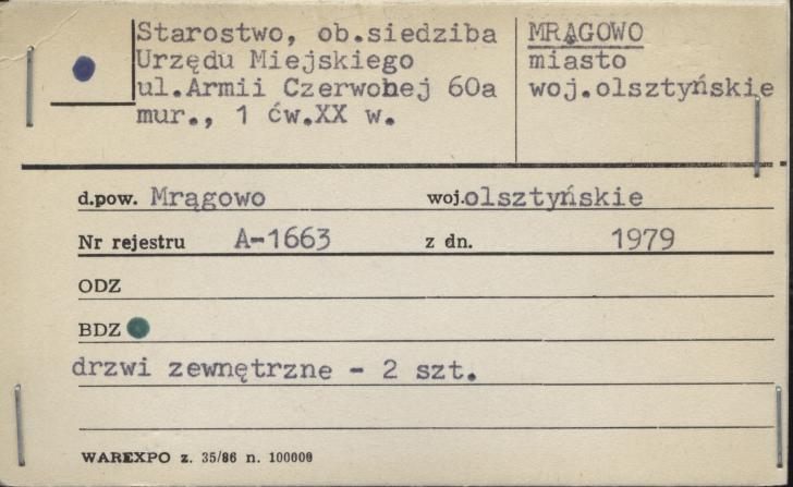 starostwo, ob. siedziba Urzędu Miejskiego, skan 1