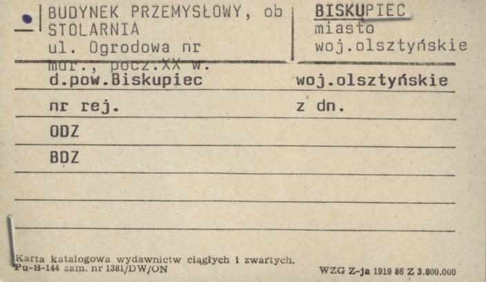 budynek przemysłowy, ob. stolarnia, skan 1