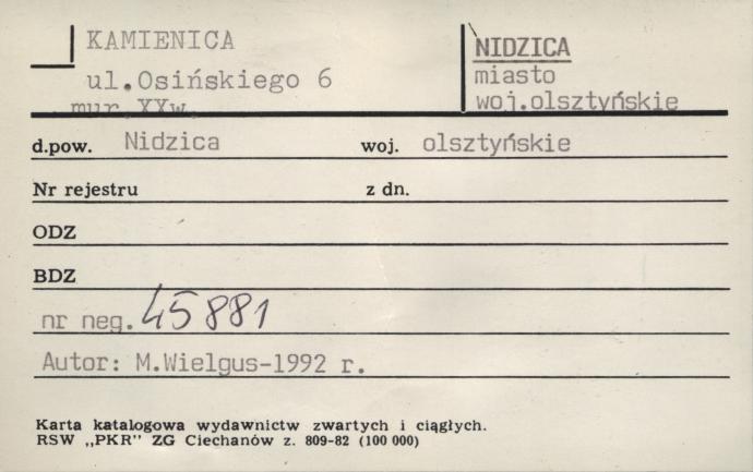kamienica, skan 1