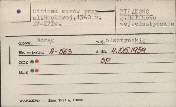 odcinek murów, skan 1