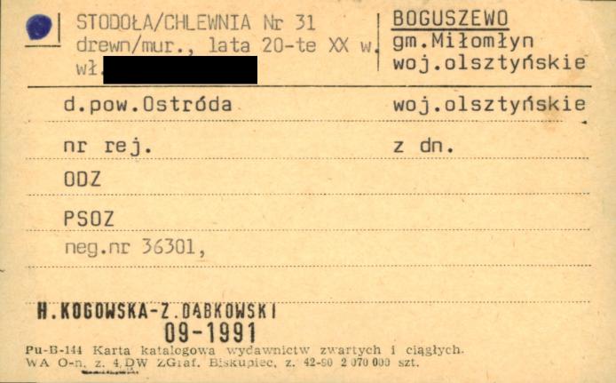 stodoła z chlewnią, skan 1