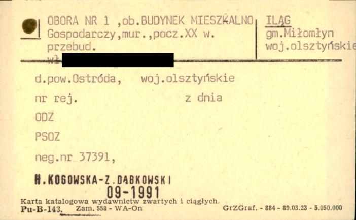 obora, ob. budynek mieszkalno-gospodarczy, skan 1
