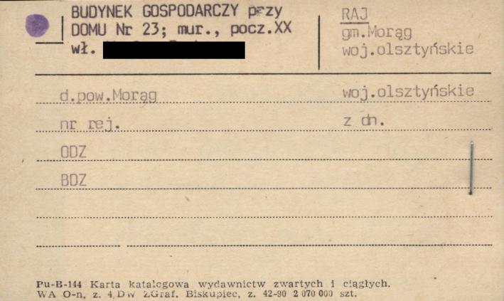 budynek gospodarczy przy domu, skan 1