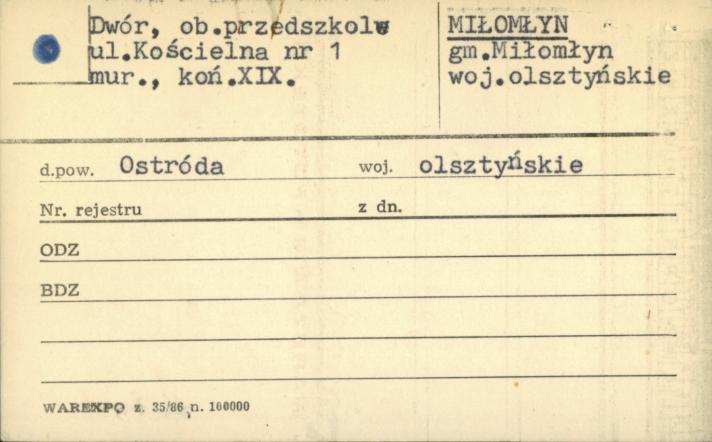dwór, ob. przedszkole, skan 1