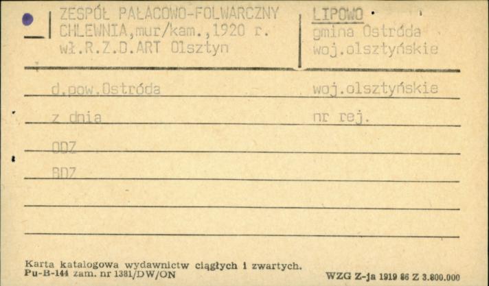 zespół pałacowo-folwarczny - chlewnia, skan 1