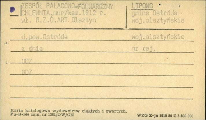 zespół pałacowo-folwarczny - chlewnia, skan 1