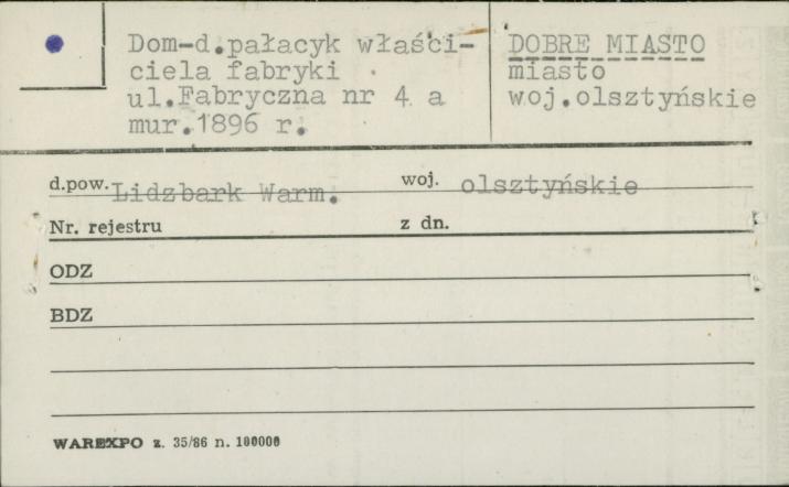 dom - d. pałacyk właściciela fabryki, skan 1
