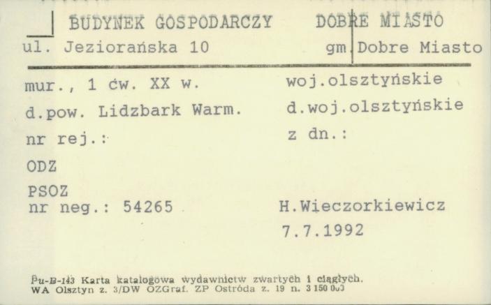 budynek gospodarczy, skan 1
