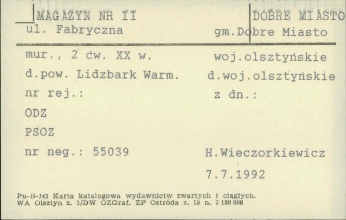 magazyn nr II, skan 1
