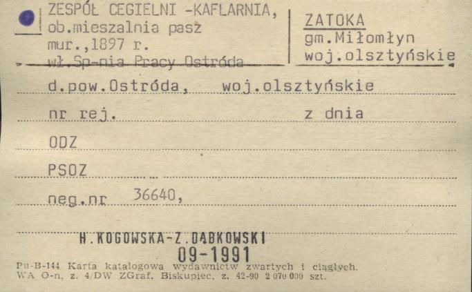 kaflarnia, ob. mieszalnia pasz - zespół cegielni, skan 1