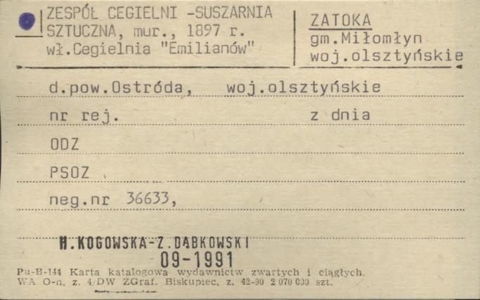 suszarnia sztuczna - zespół cegielni, skan 1