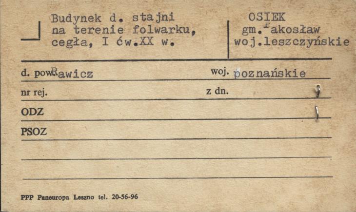 stajnia - folwark, skan 1