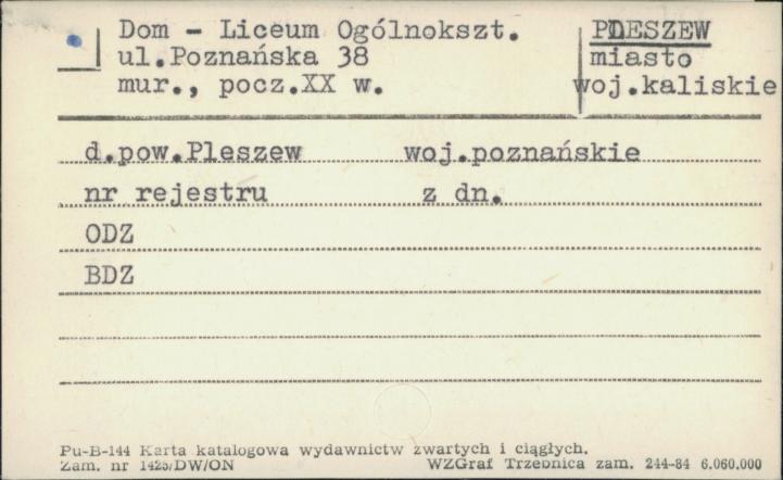dom - liceum ogólnokszt., skan 1
