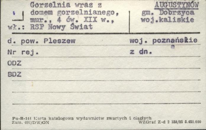 gorzelnia wraz z domem gorzelnianego, skan 1