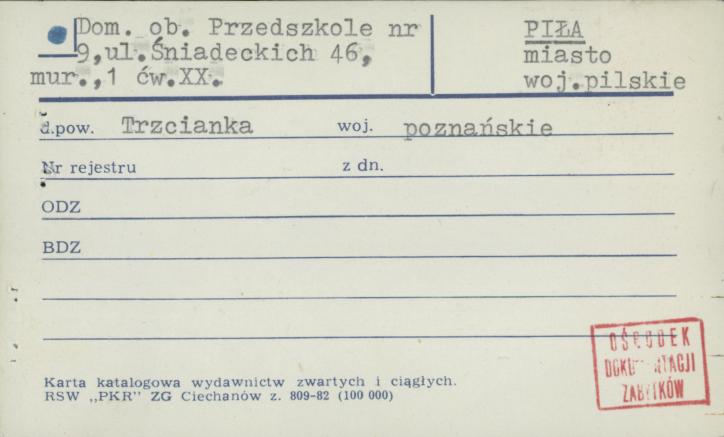 dom, ob. przedszkole nr 9, skan 1