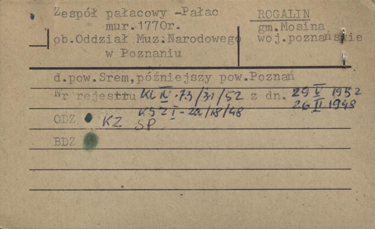 pałac, ob. Muzeum Narod. w Poznaniu, skan 2