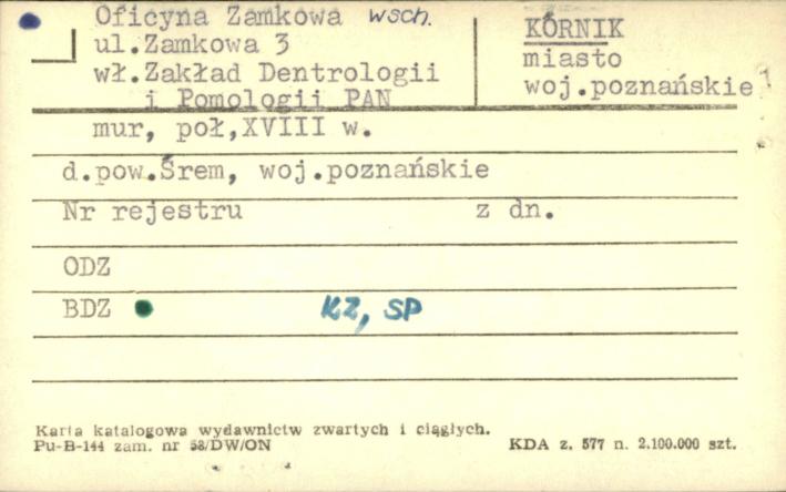 oficyna zamkowa wsch., skan 1