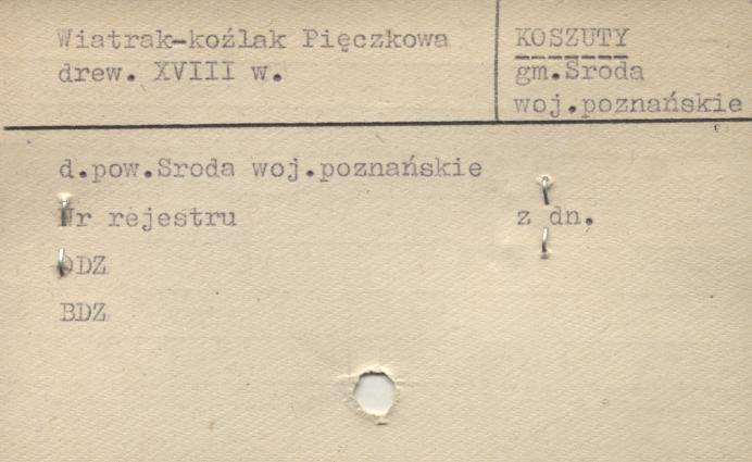 wiatrak - koźlak Pięczowa, skan 1