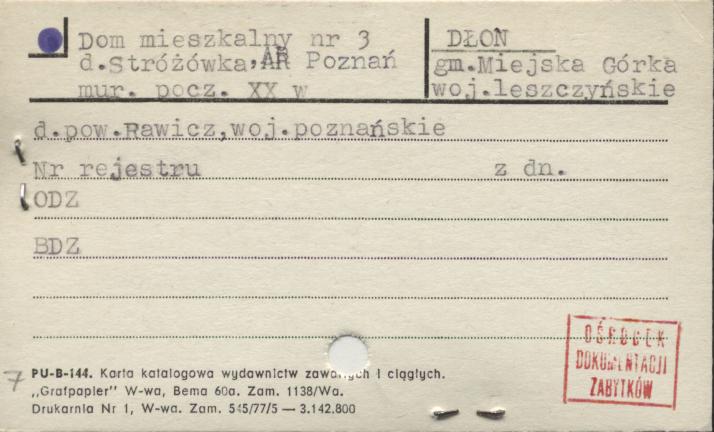 dom mieszkalny, d. stróżówka, skan 1