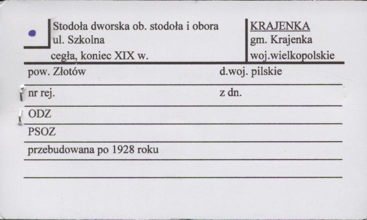 stodoła dworska, ob. stodoła i obora, skan 1