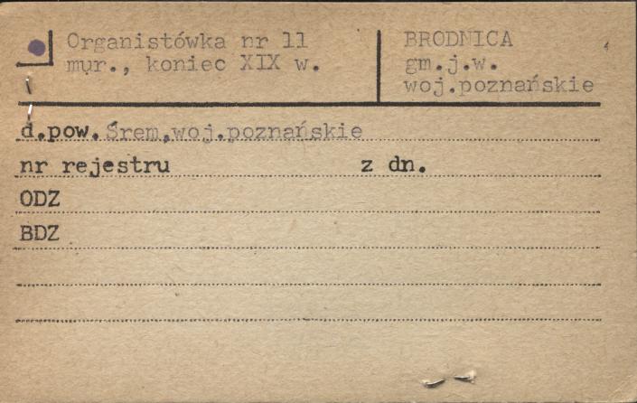 organistówka, skan 1
