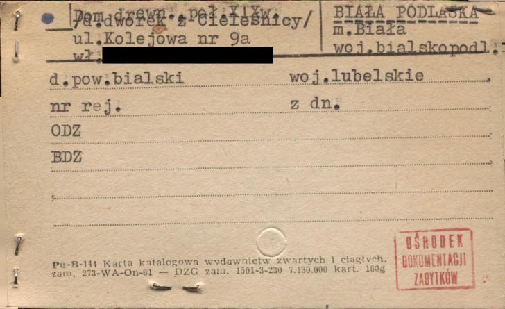 dom (d. dworek z Cieleśnicy), skan 1