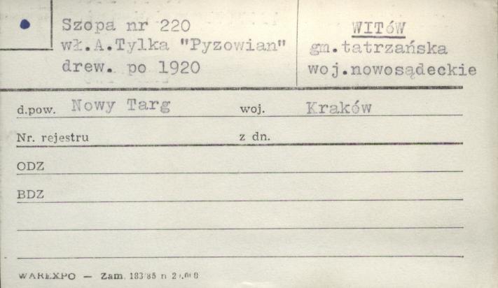 szopa, skan 1