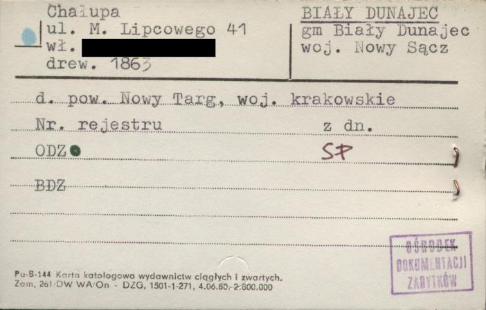 chałupa, skan 1