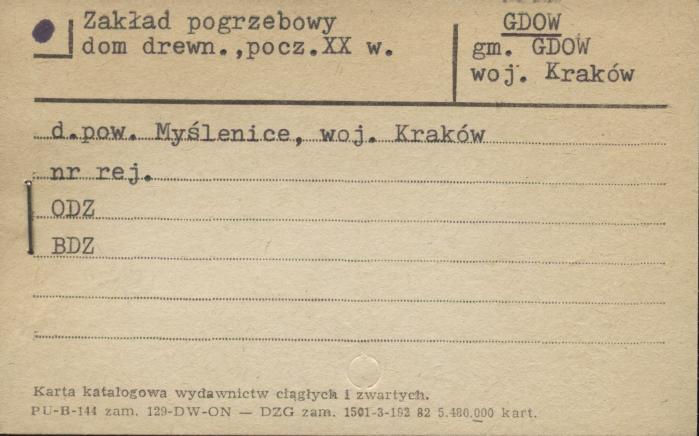zakład pogrzebowy; dom, skan 1