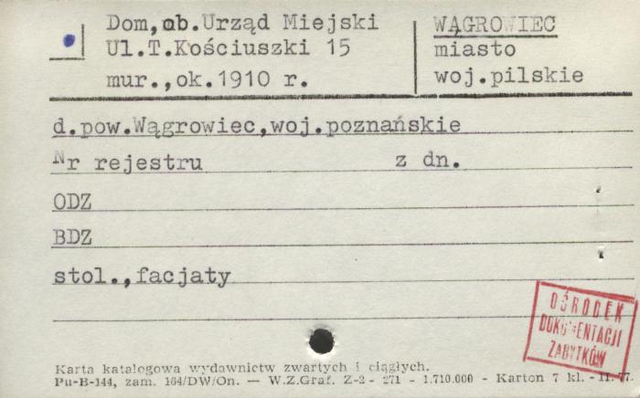 dom, ob. Urząd Miejski, skan 1