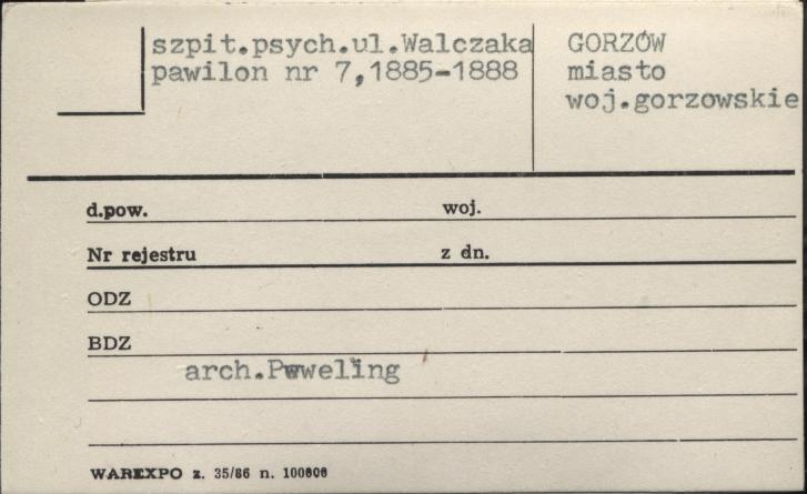 szpital psychiatryczny, skan 1