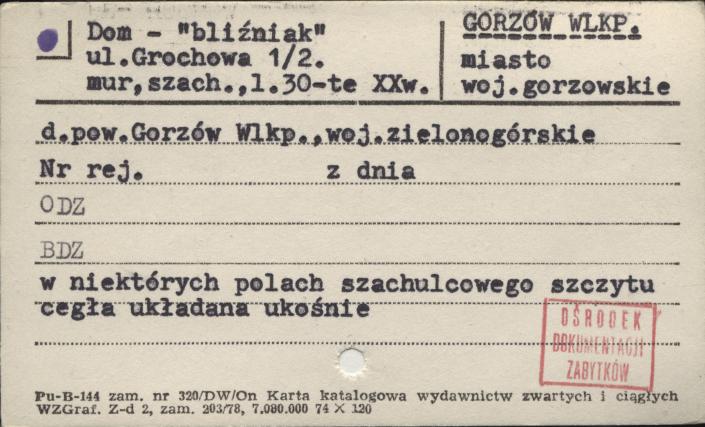 dom - bliźniak, skan 1