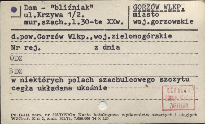 dom - bliźniak, skan 1