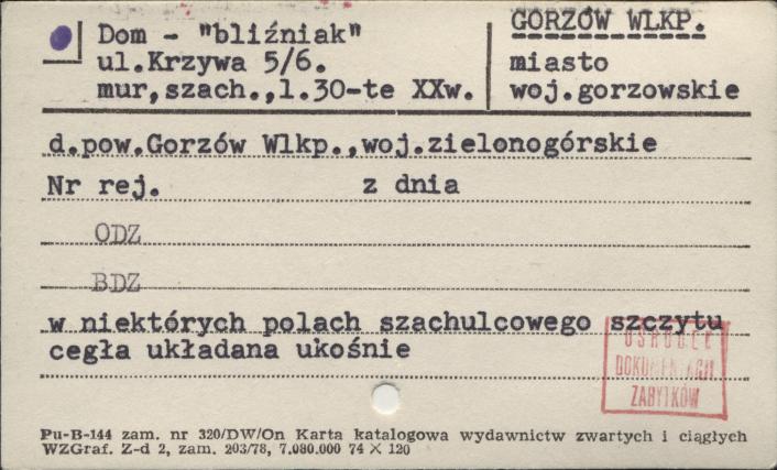 dom - bliźniak, skan 1