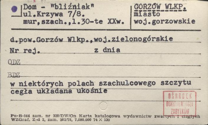 dom - bliźniak, skan 1