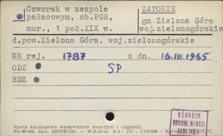 czworak w zespole pałacowym, ob. PGR, skan 1