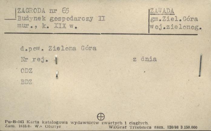 budynek gospodarczy I - zagroda, skan 1