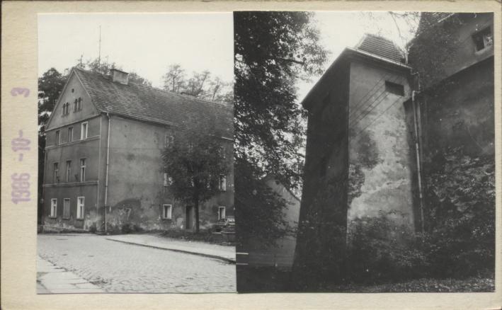 dom, mur miejski z basztą, skan 3