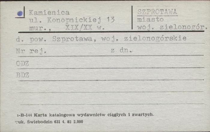 kamienica, skan 1