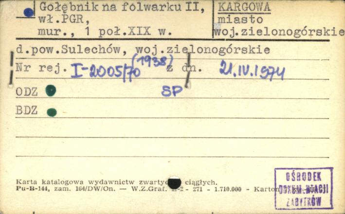 gołębnik - folwark II, skan 1