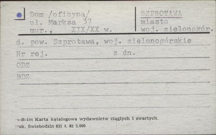 dom (oficyna), skan 1