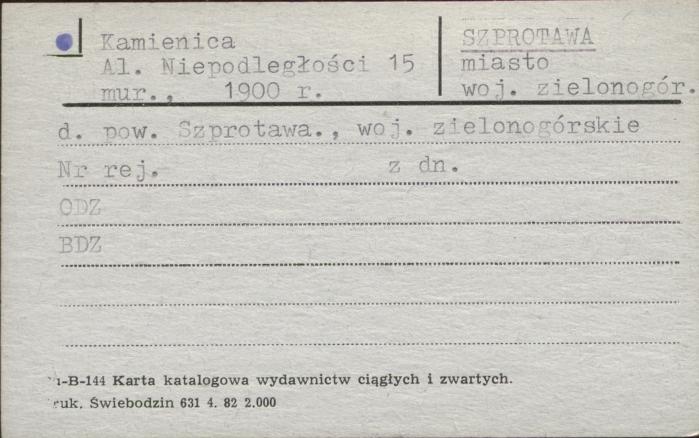 kamienica, skan 1