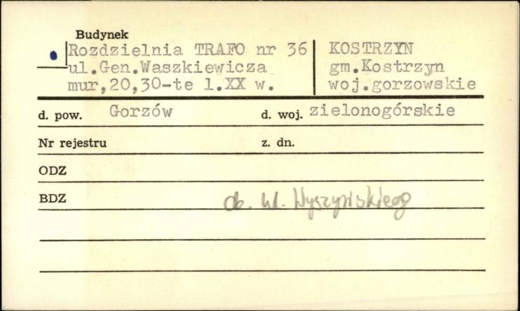 rozdzielnia trafostacji, skan 1