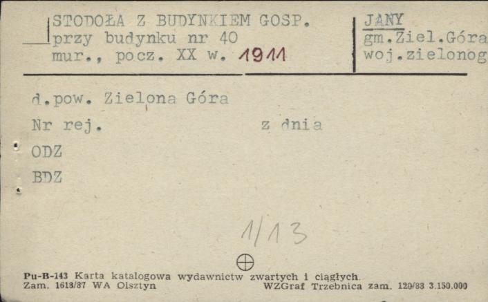 stodoła z budynkiem gospodarczym, skan 1