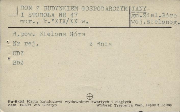 dom z budynkiem gospodarczym i stodoła, skan 1