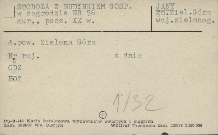 stodoła z budynkiem gospodarczym, skan 1